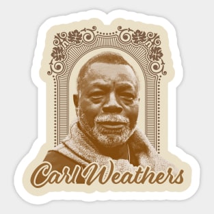 carl weathers - retro vintage Sticker